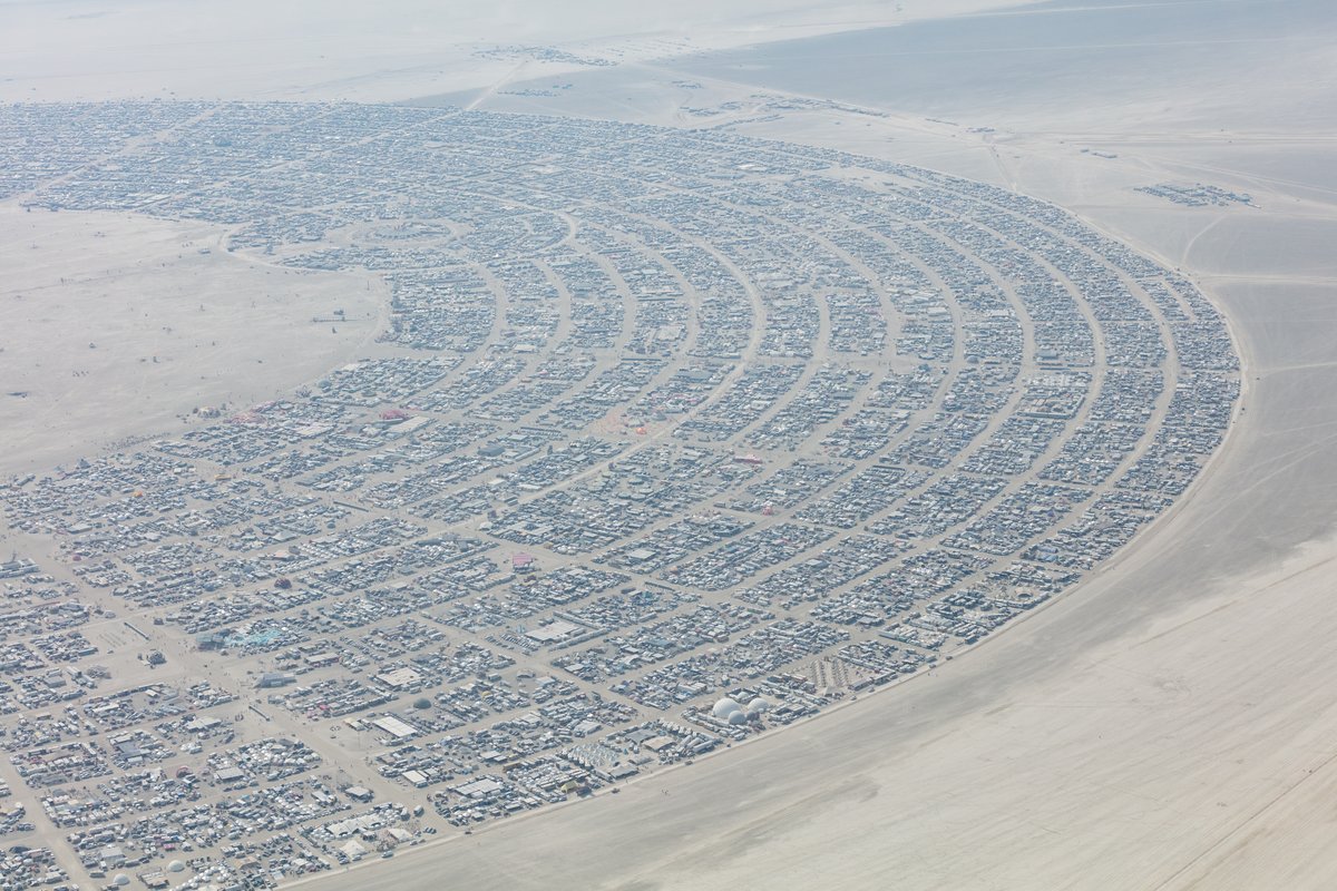 Aerial Photo Burning Man 2017