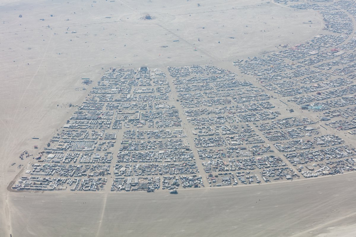 Aerial Photo Burning Man 2017