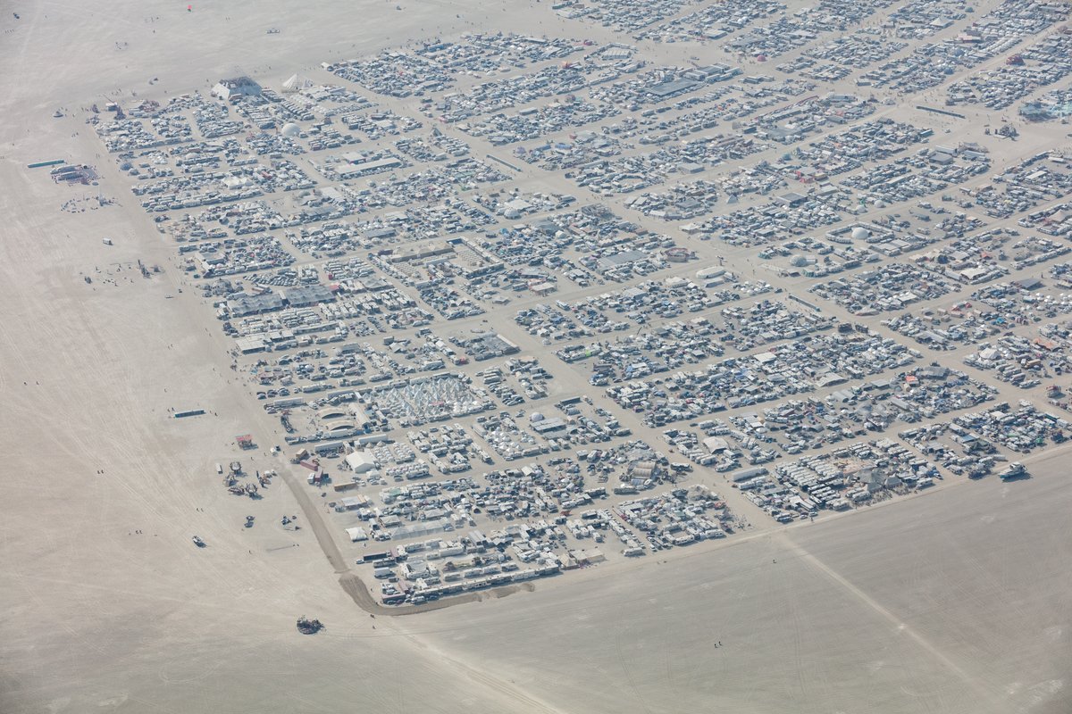 Aerial Photo Burning Man 2017