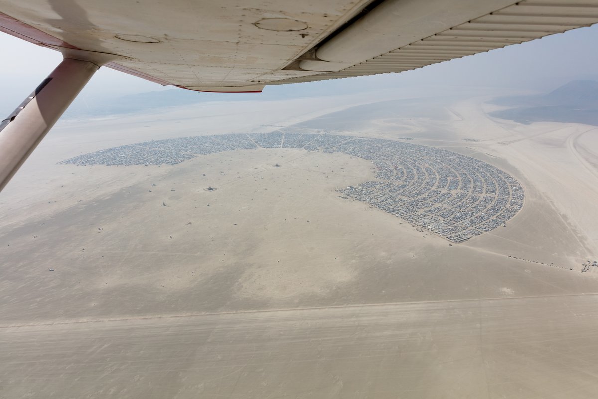 Aerial Photo Burning Man 2017
