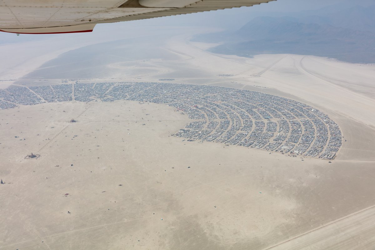 Aerial Photo Burning Man 2017