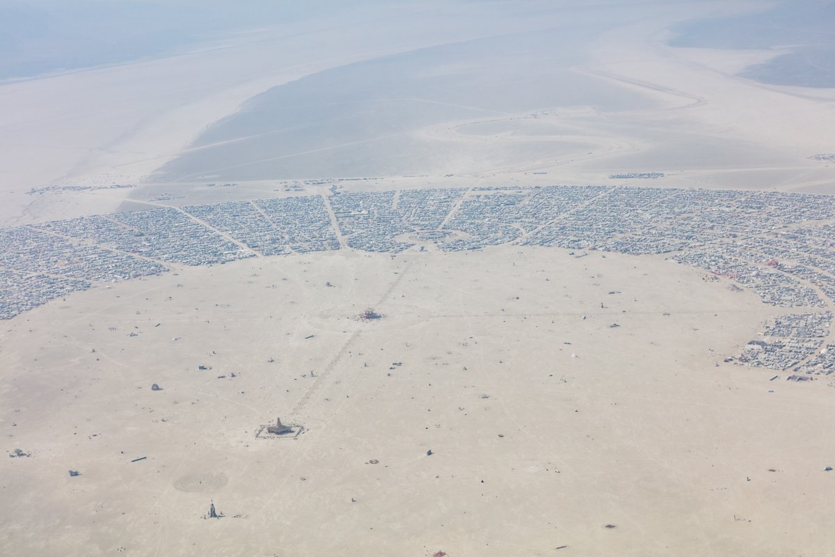 Aerial Photo Burning Man 2017