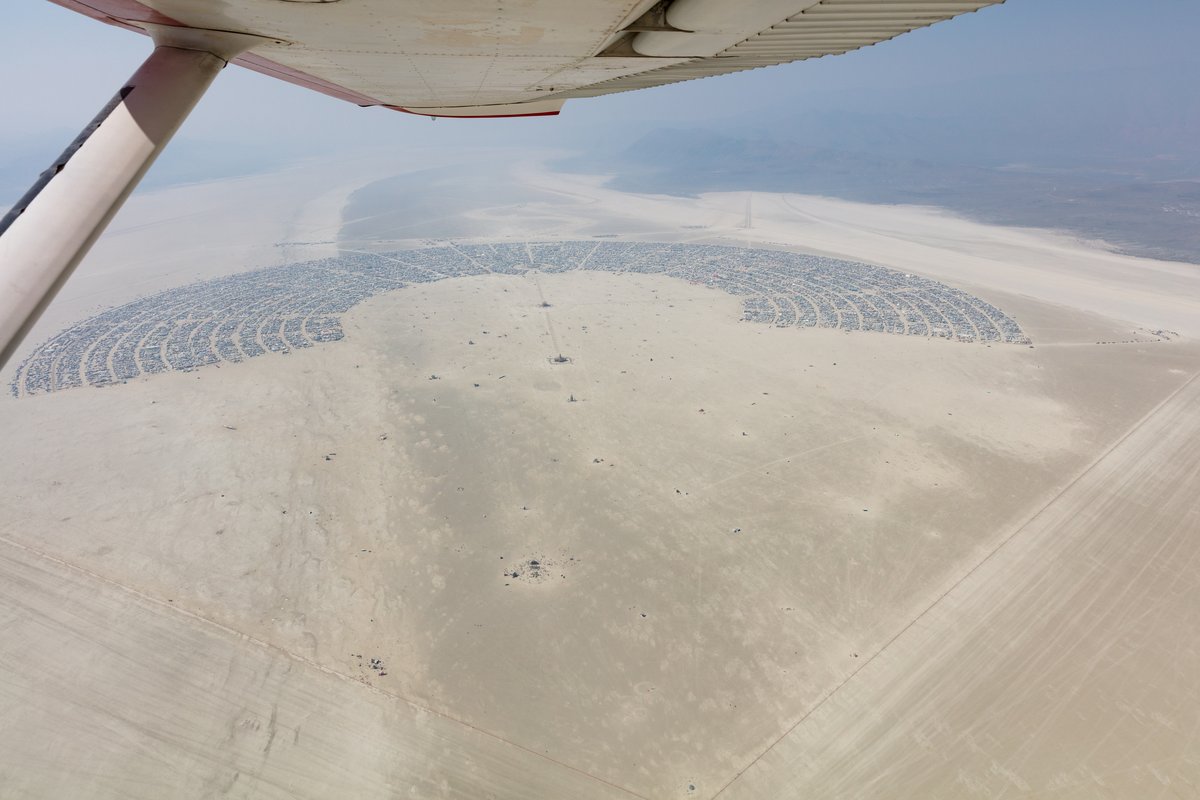 Aerial Photo Burning Man 2017
