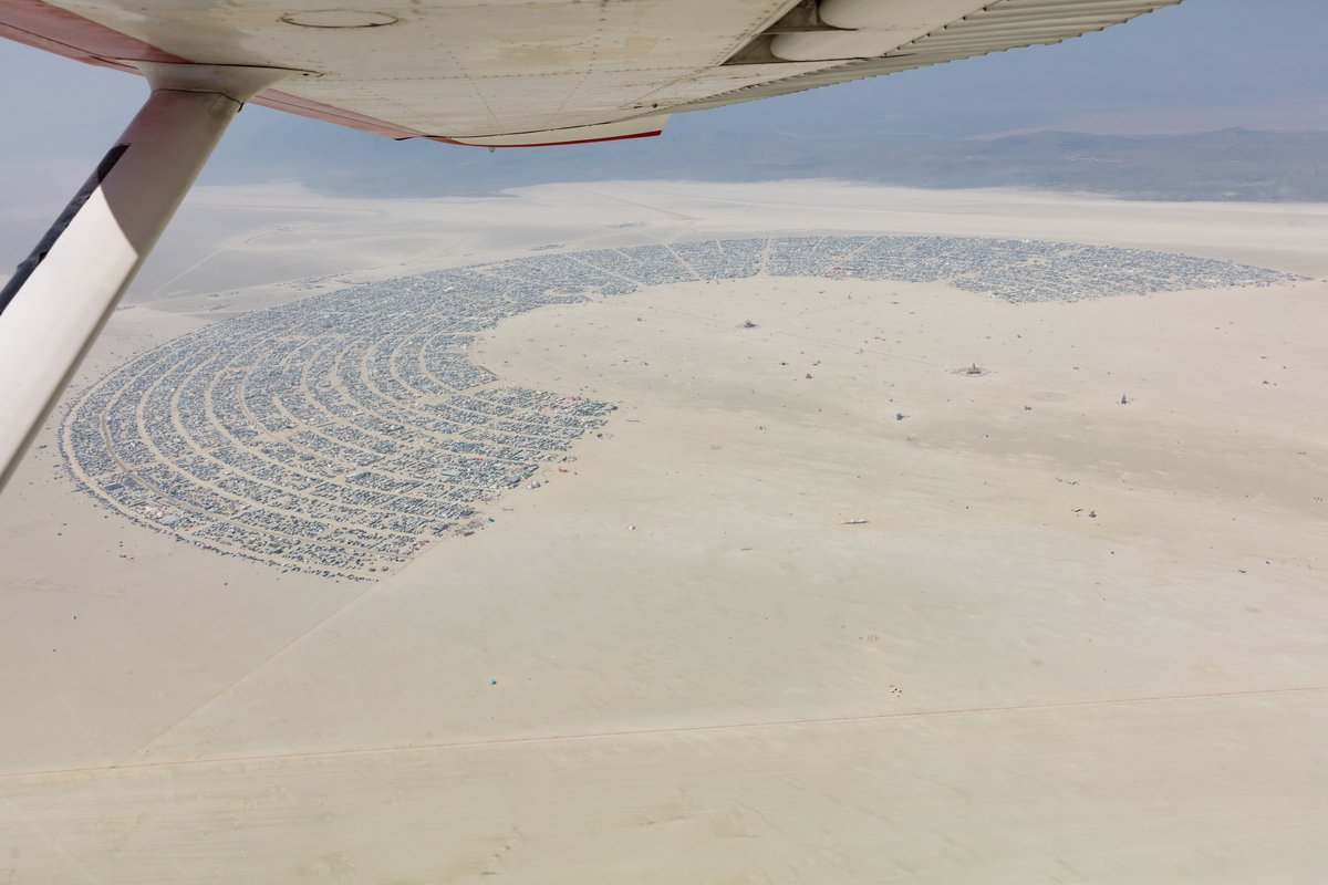 Aerial Photo Burning Man 2017