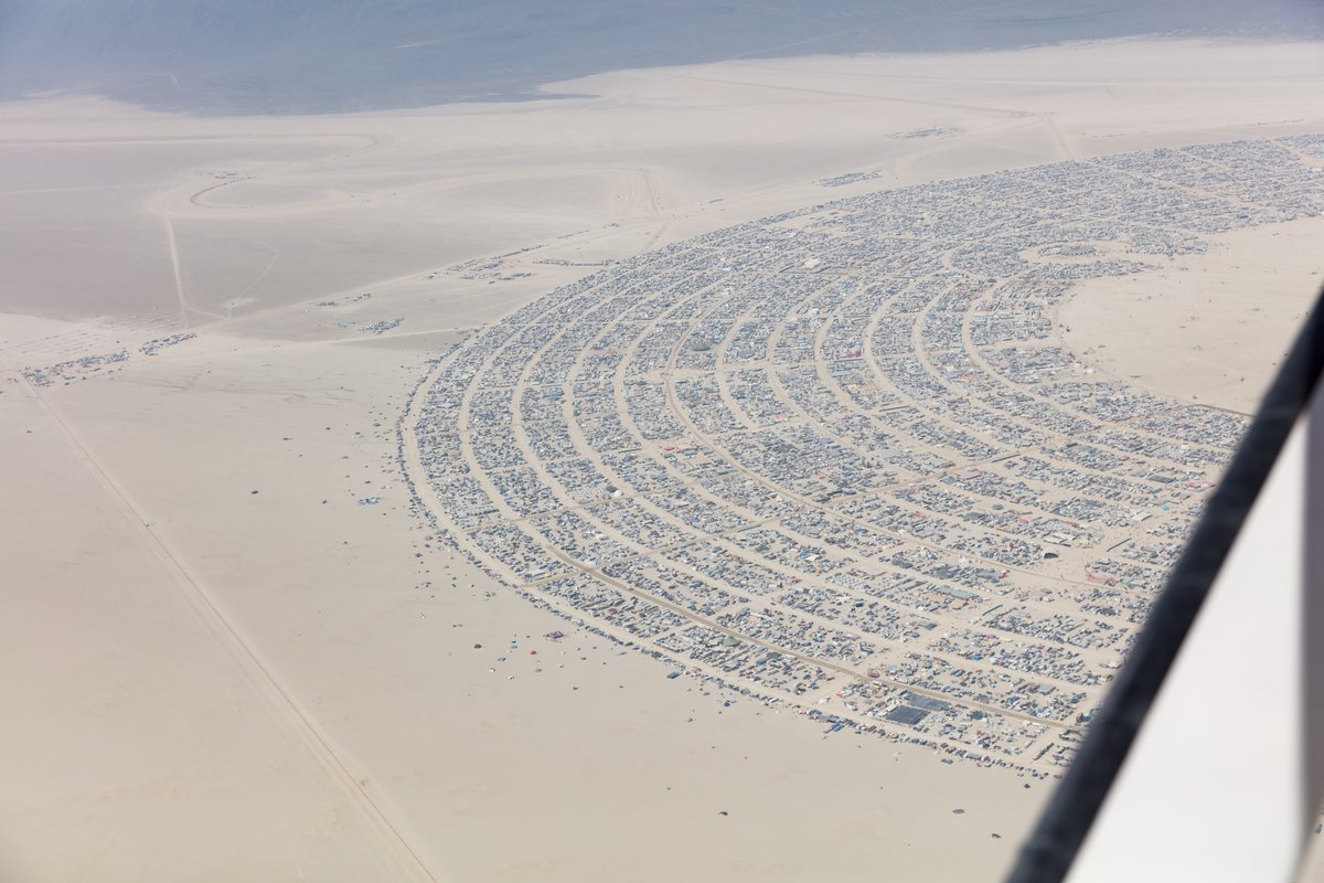 Aerial Photo Burning Man 2017