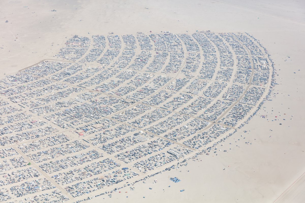 Aerial Photo Burning Man 2017