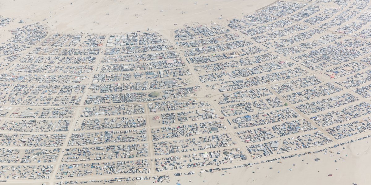 Aerial Photo Burning Man 2017