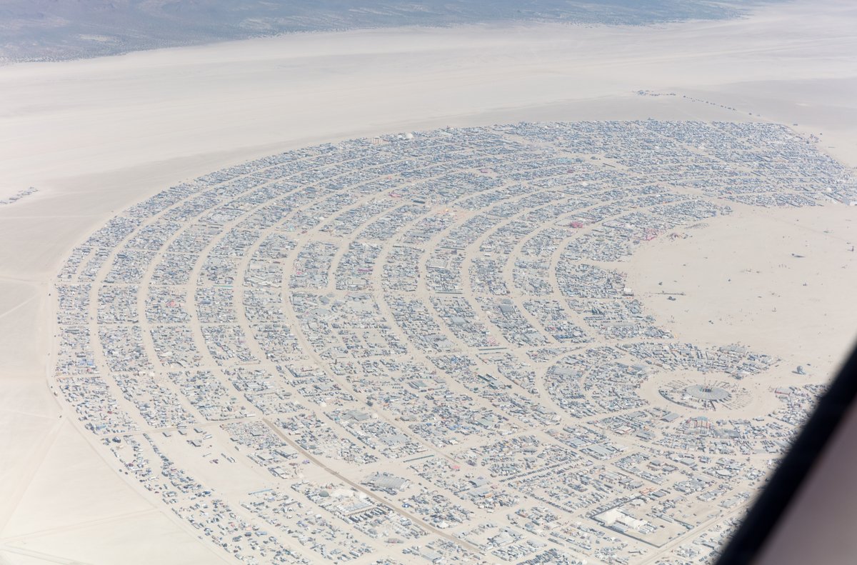 Aerial Photo Burning Man 2017