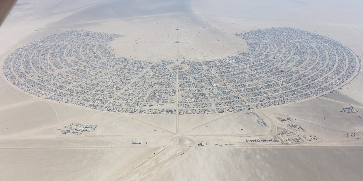 Aerial Photo Burning Man 2017