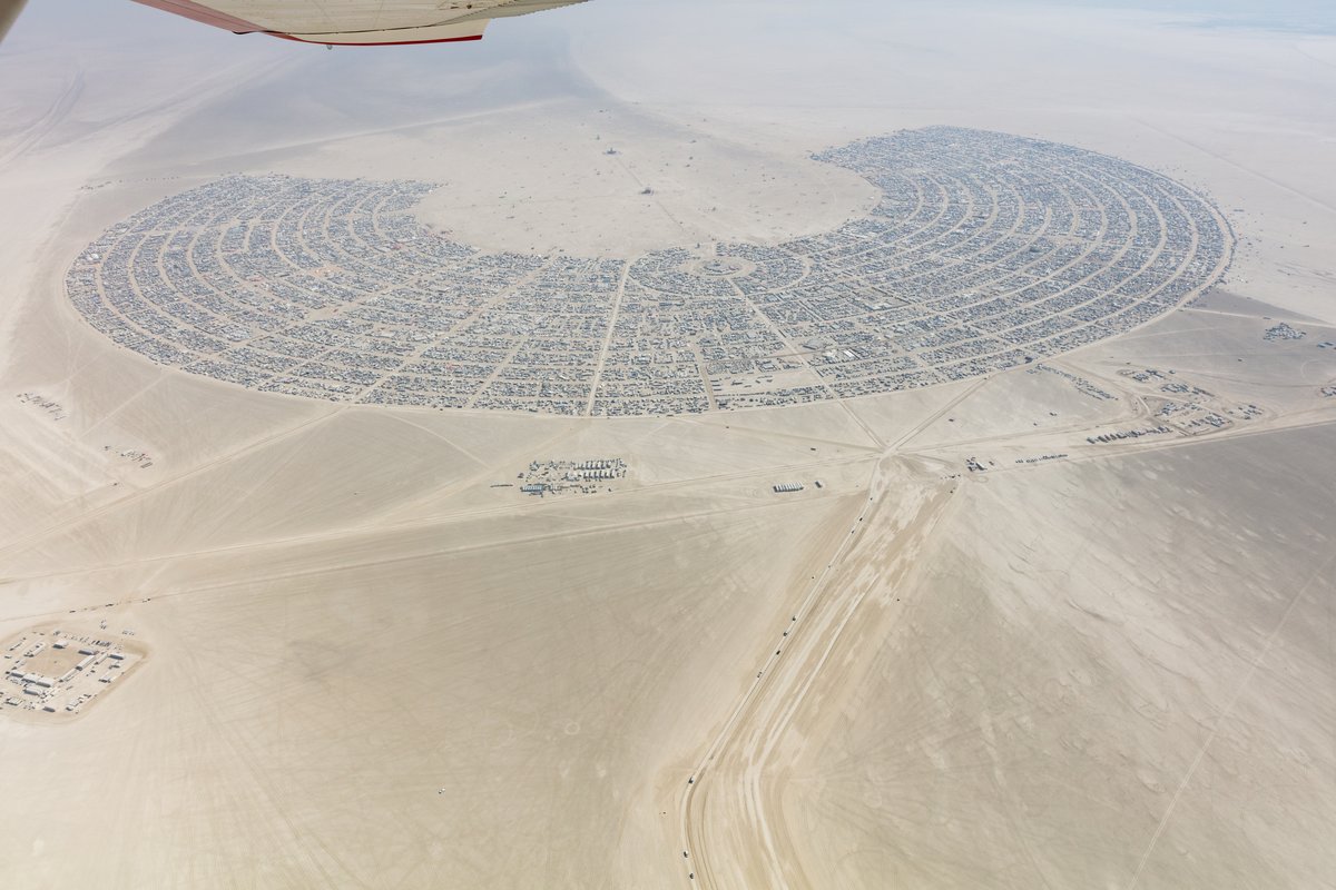 Aerial Photo Burning Man 2017