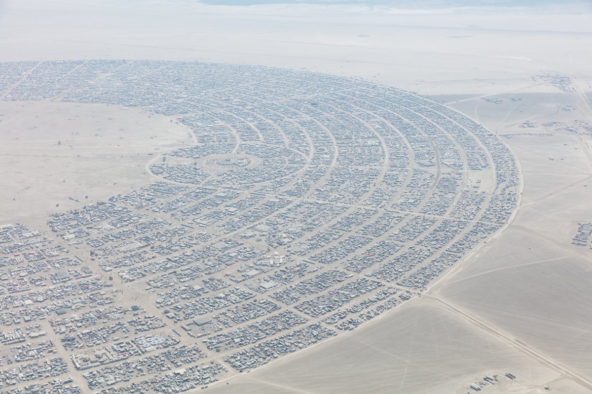 Aerial Photo Burning Man 2017