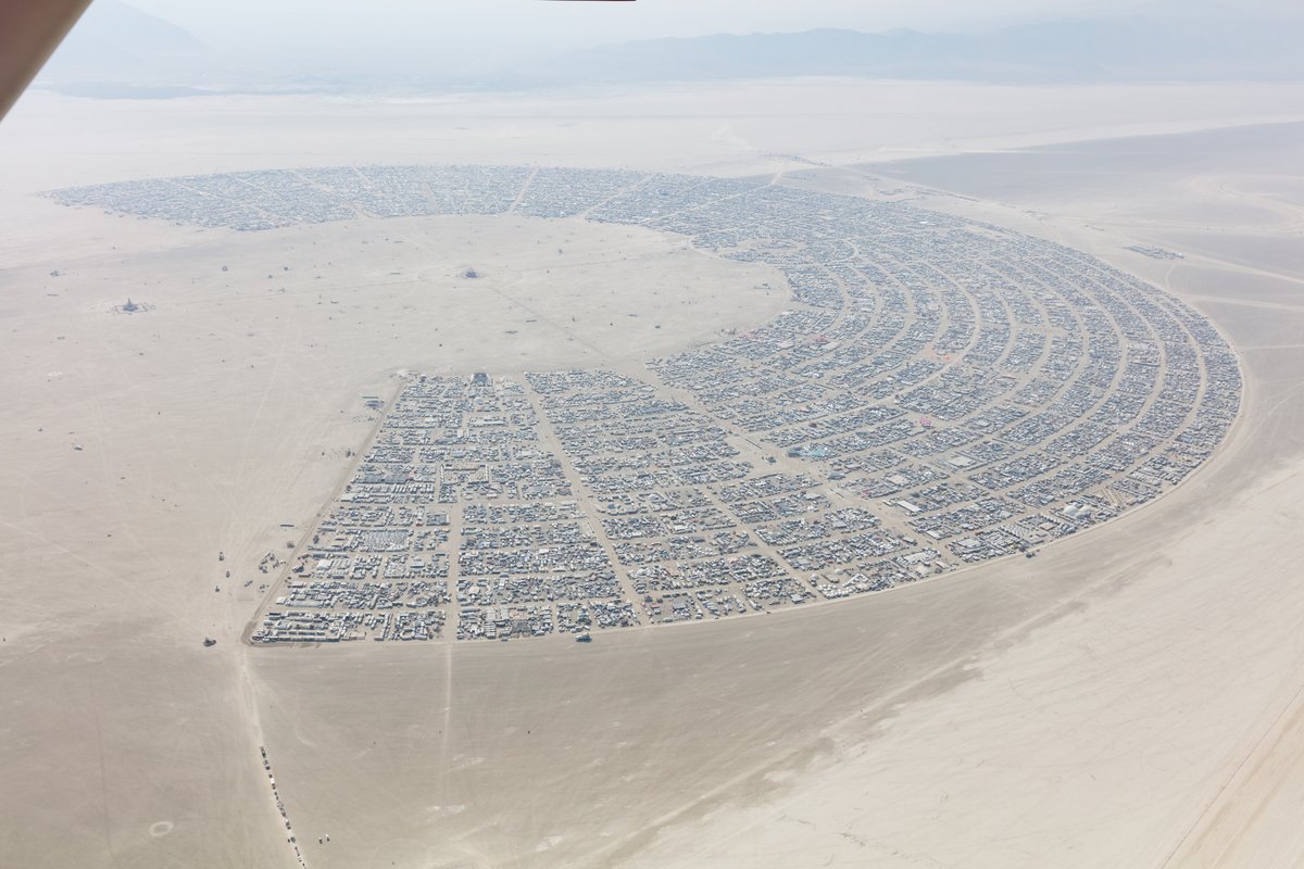 Aerial Photo Burning Man 2017