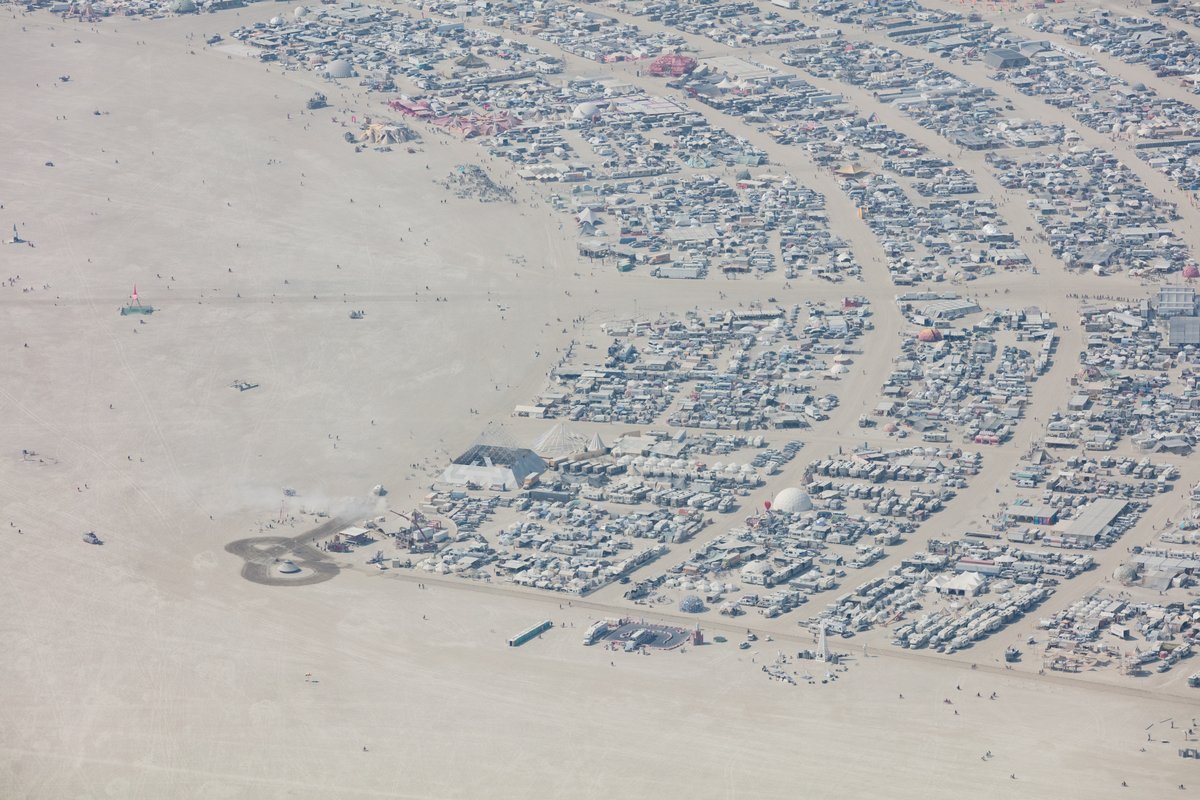 Aerial Photo Burning Man 2017