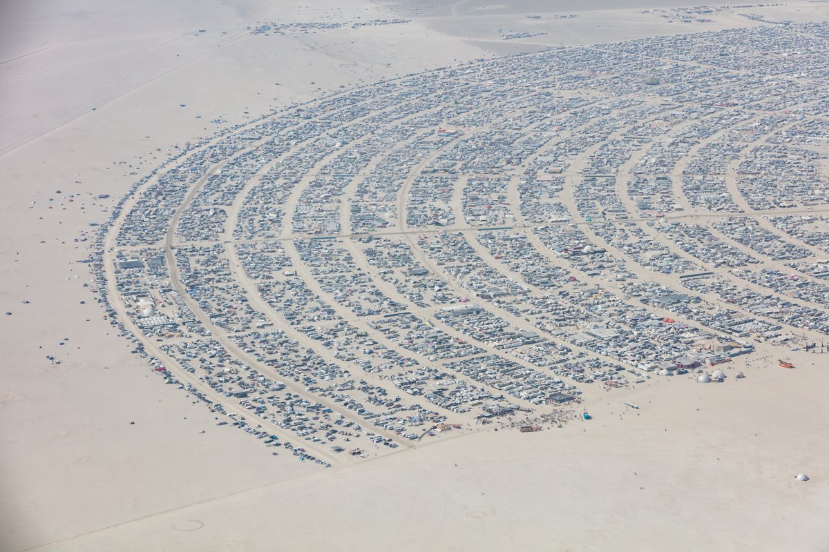 Aerial Photo Burning Man 2017
