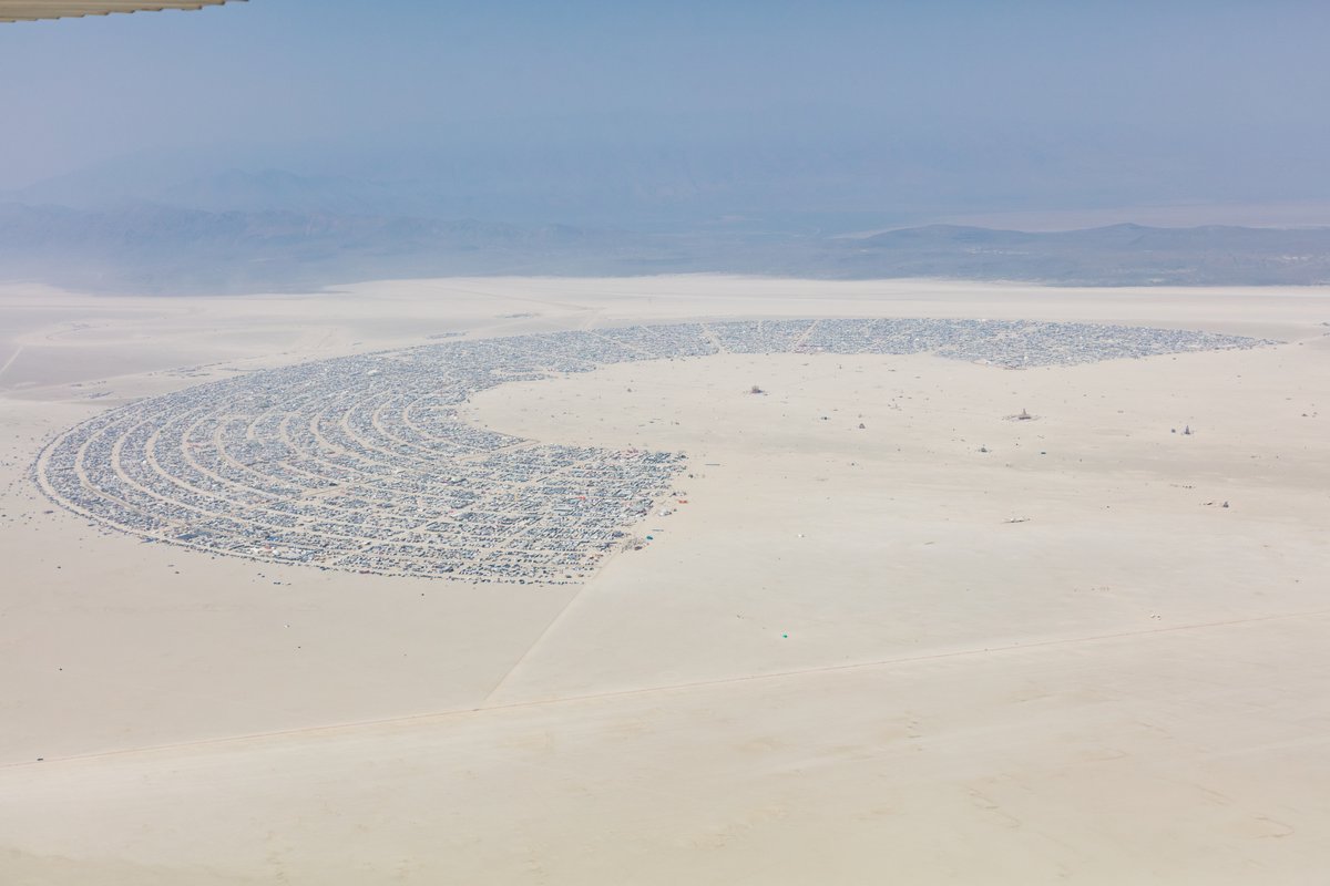 Aerial Photo Burning Man 2017