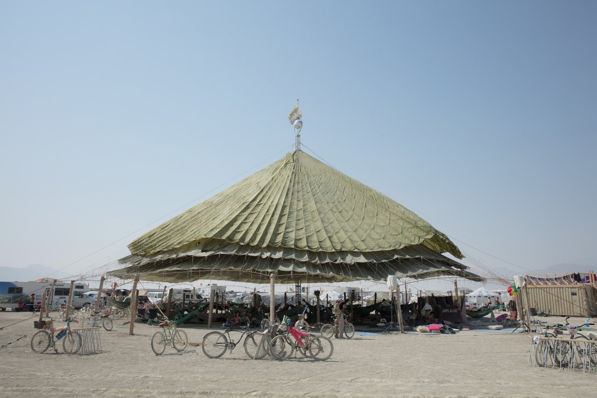 Large Parachute Shade Structure Hammock Camp (Thanks Anna for commenting below #)