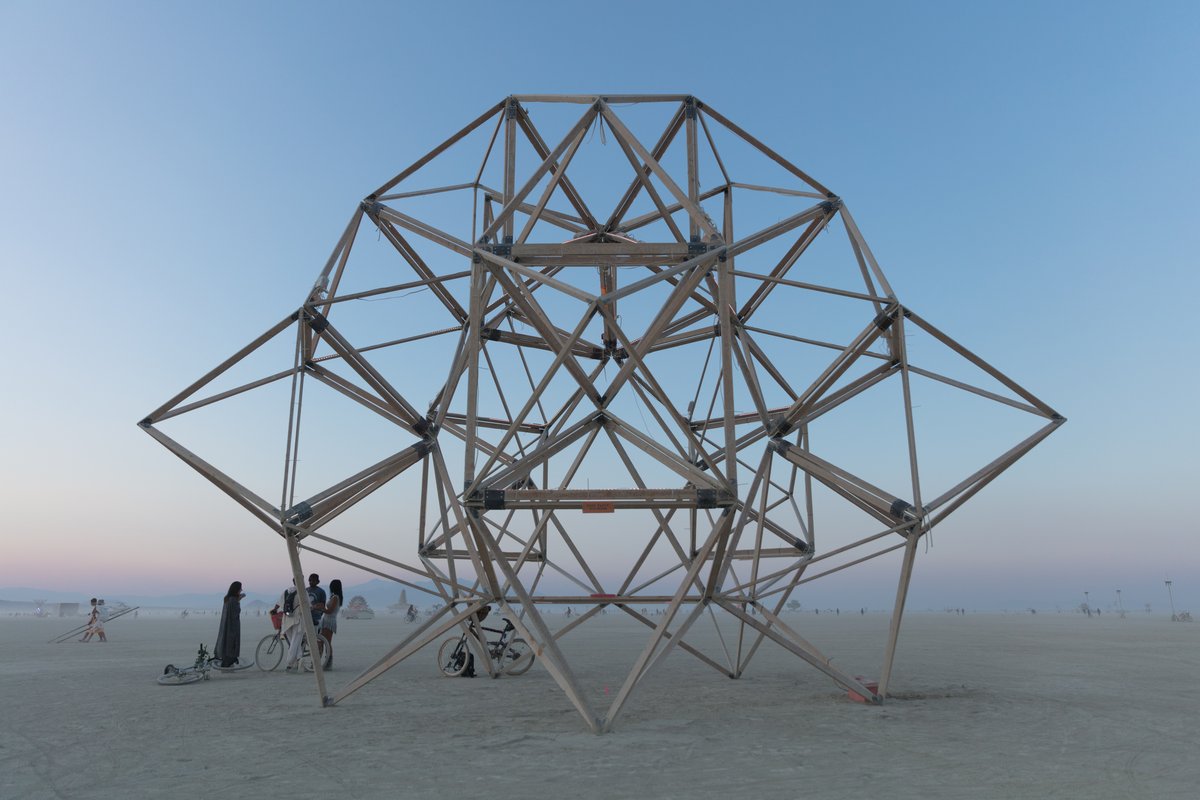 Temple of Forbidden Symmetry by Geodesic Temple (thanks to Max Lee for commenting below)
