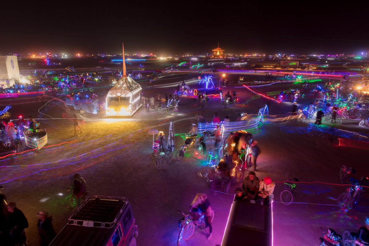 Burners Move Around The Playa