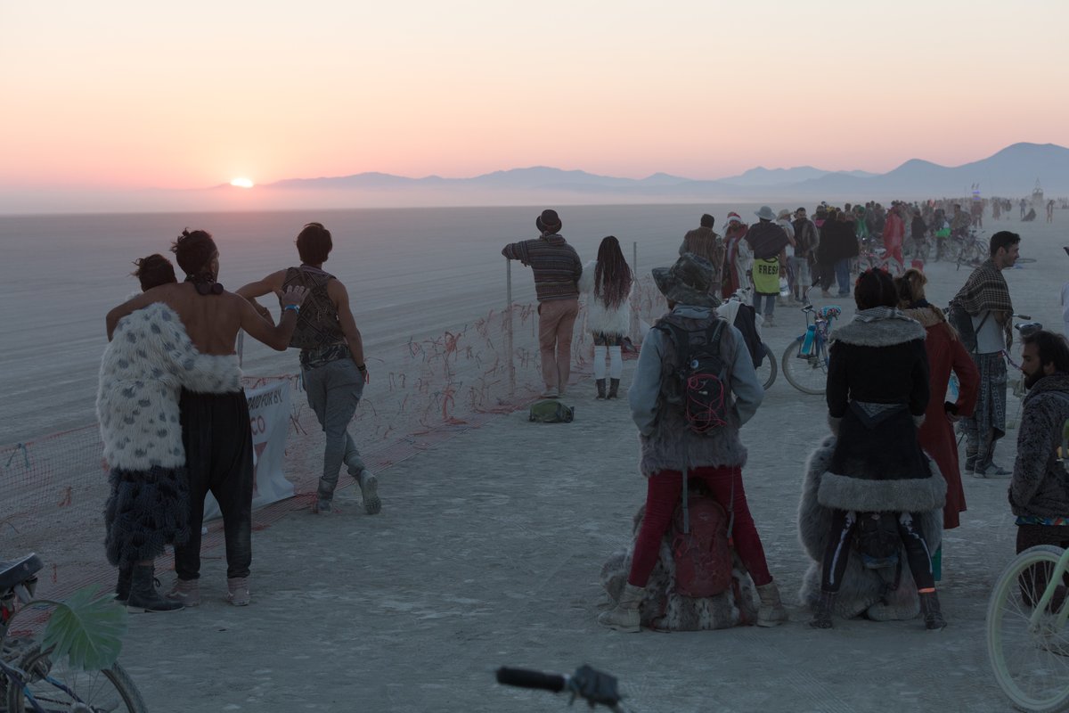 Sunrise At The Trash Fence