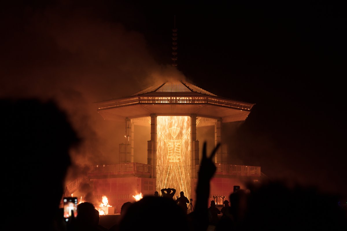 Man Burn Fireworks