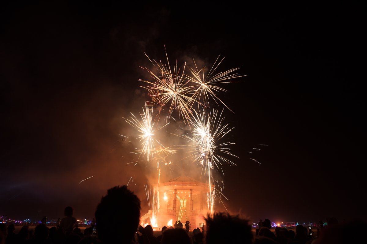 Man Burn Fireworks