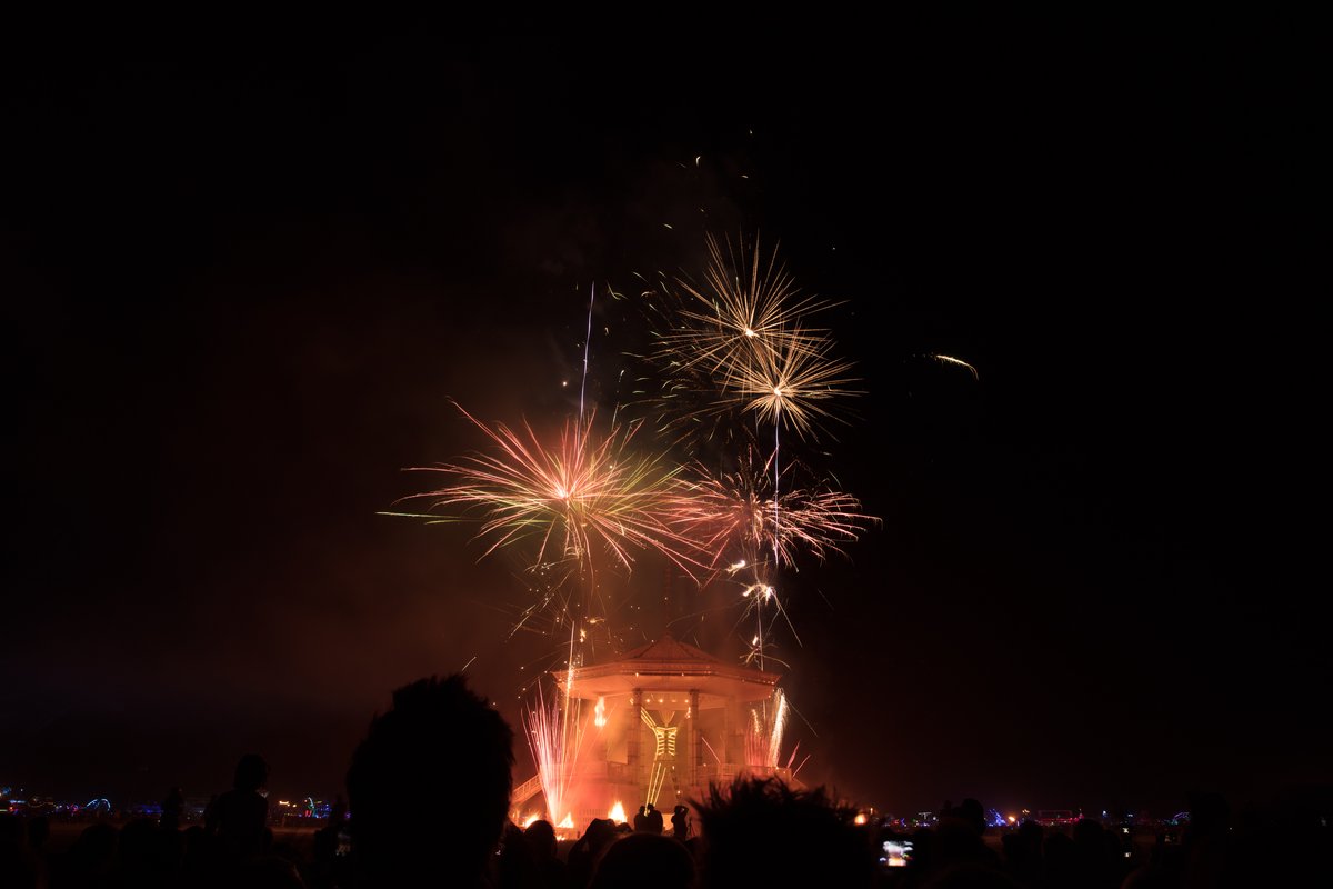 Man Burn Fireworks