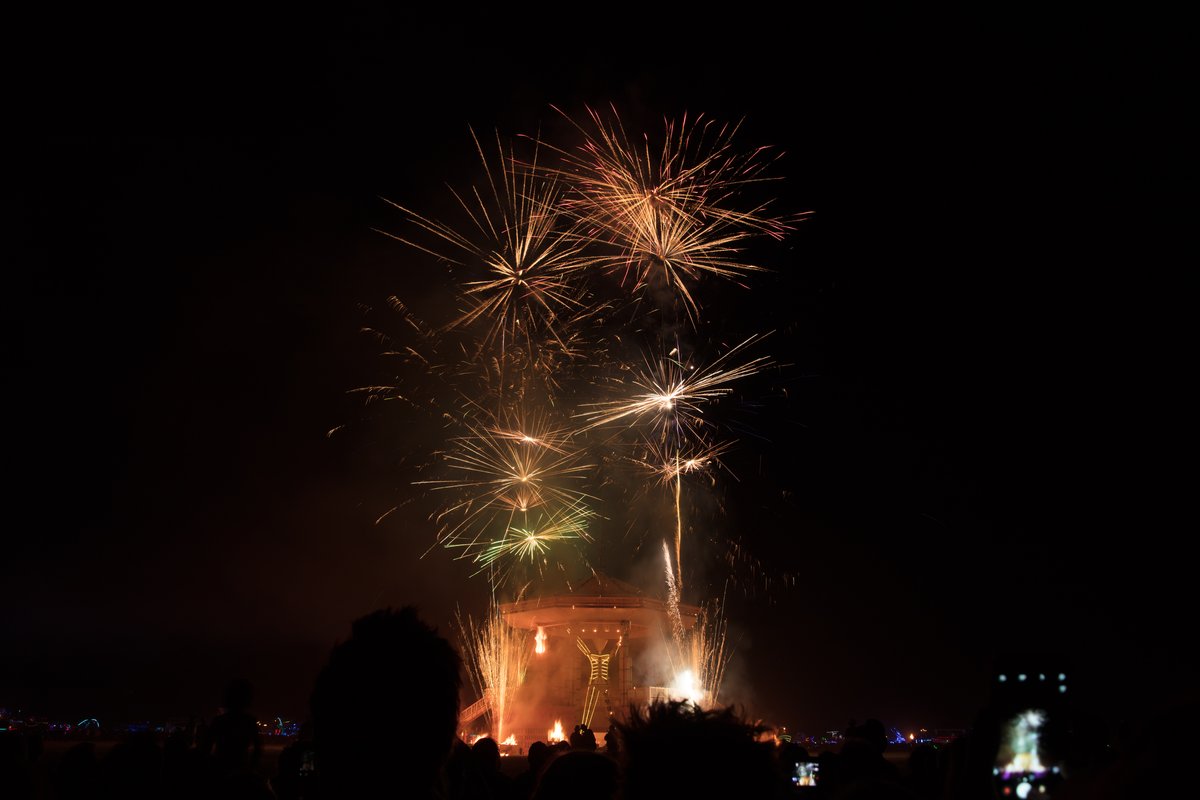 Man Burn Fireworks
