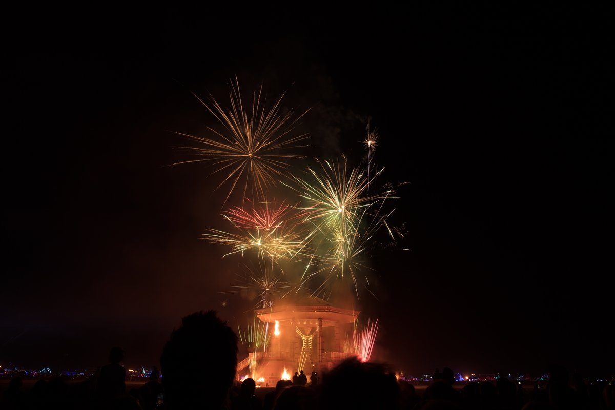 Man Burn Fireworks