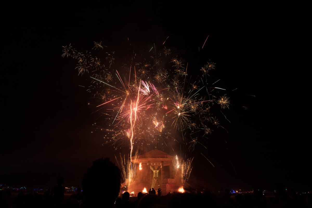 Man Burn Fireworks
