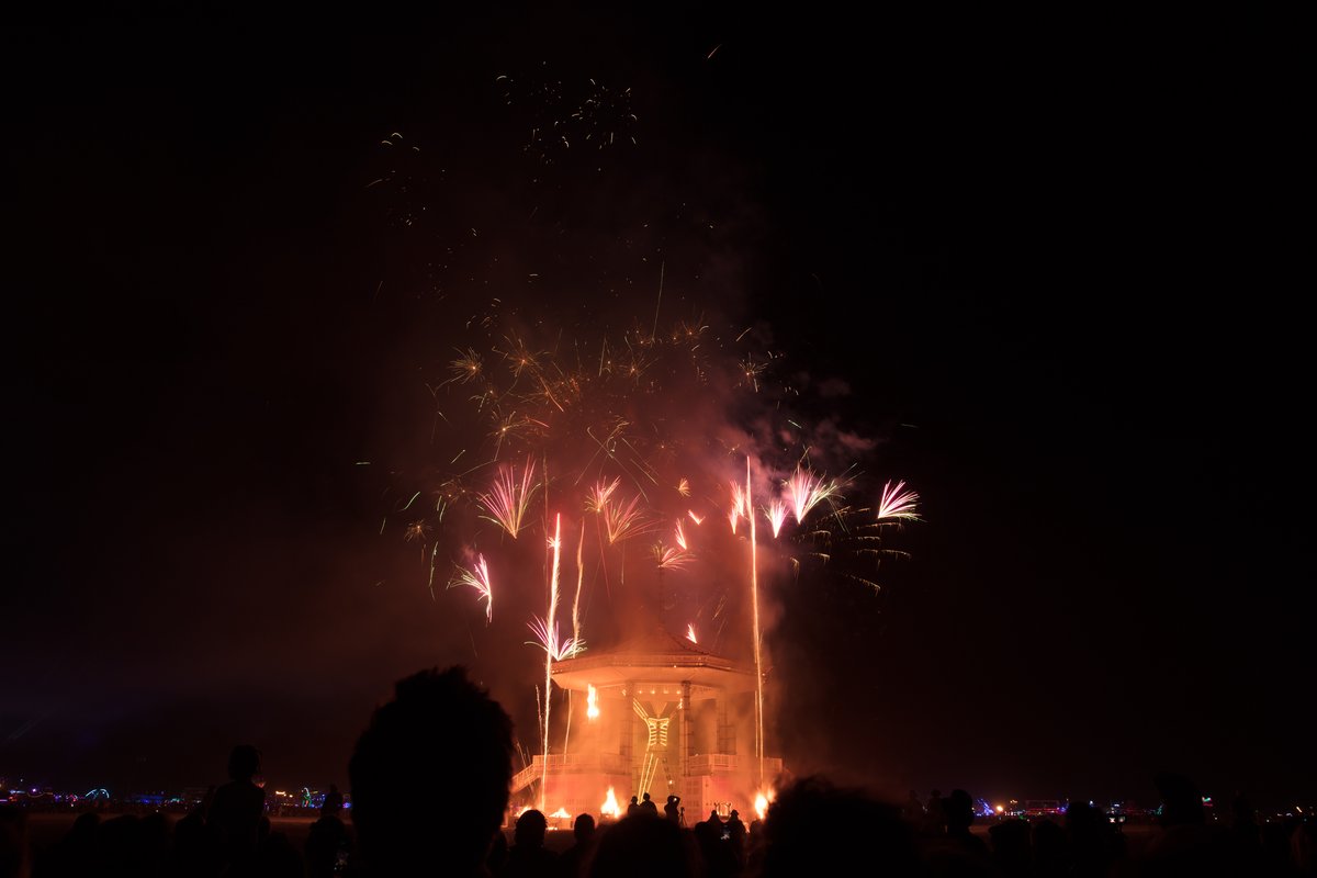 Man Burn Fireworks