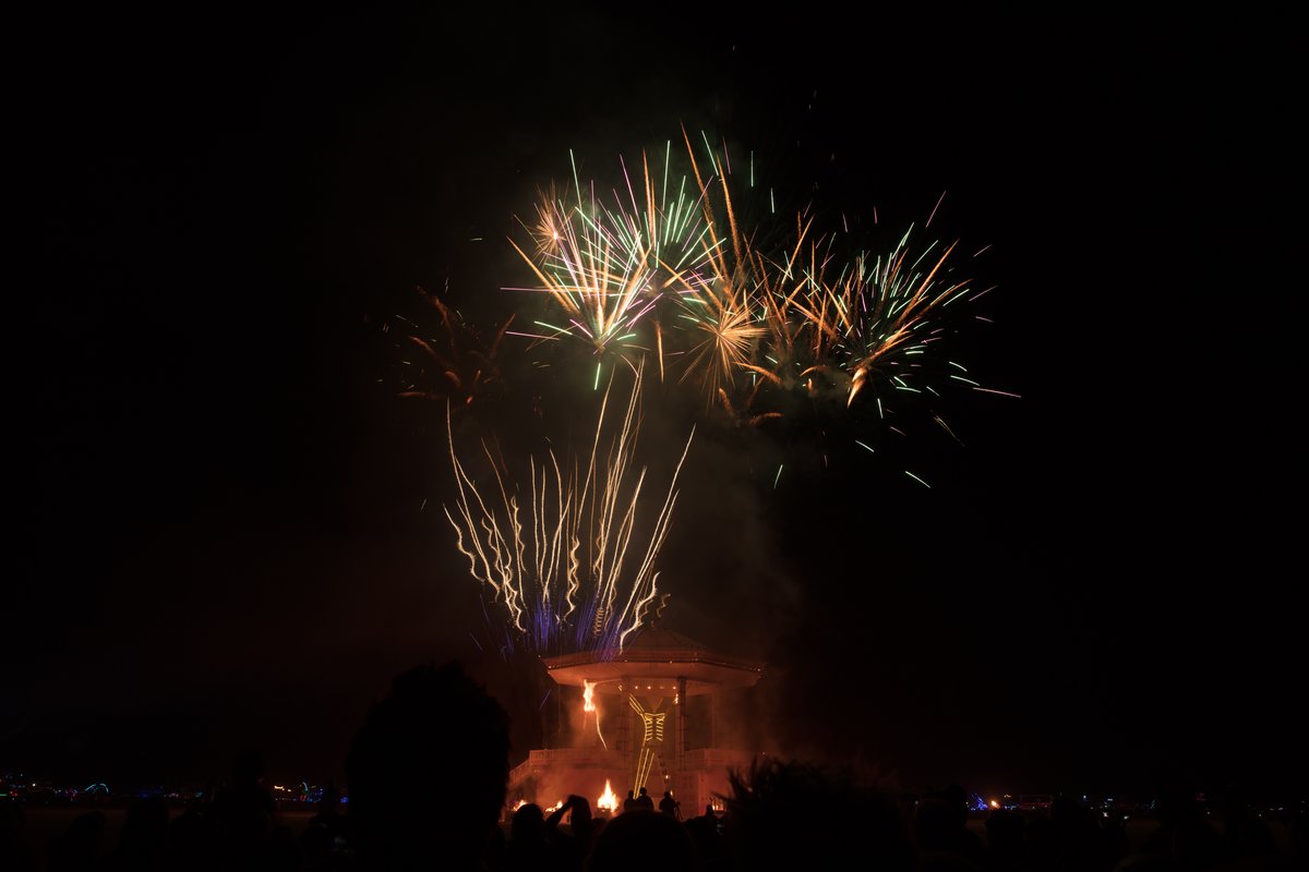 Man Burn Fireworks