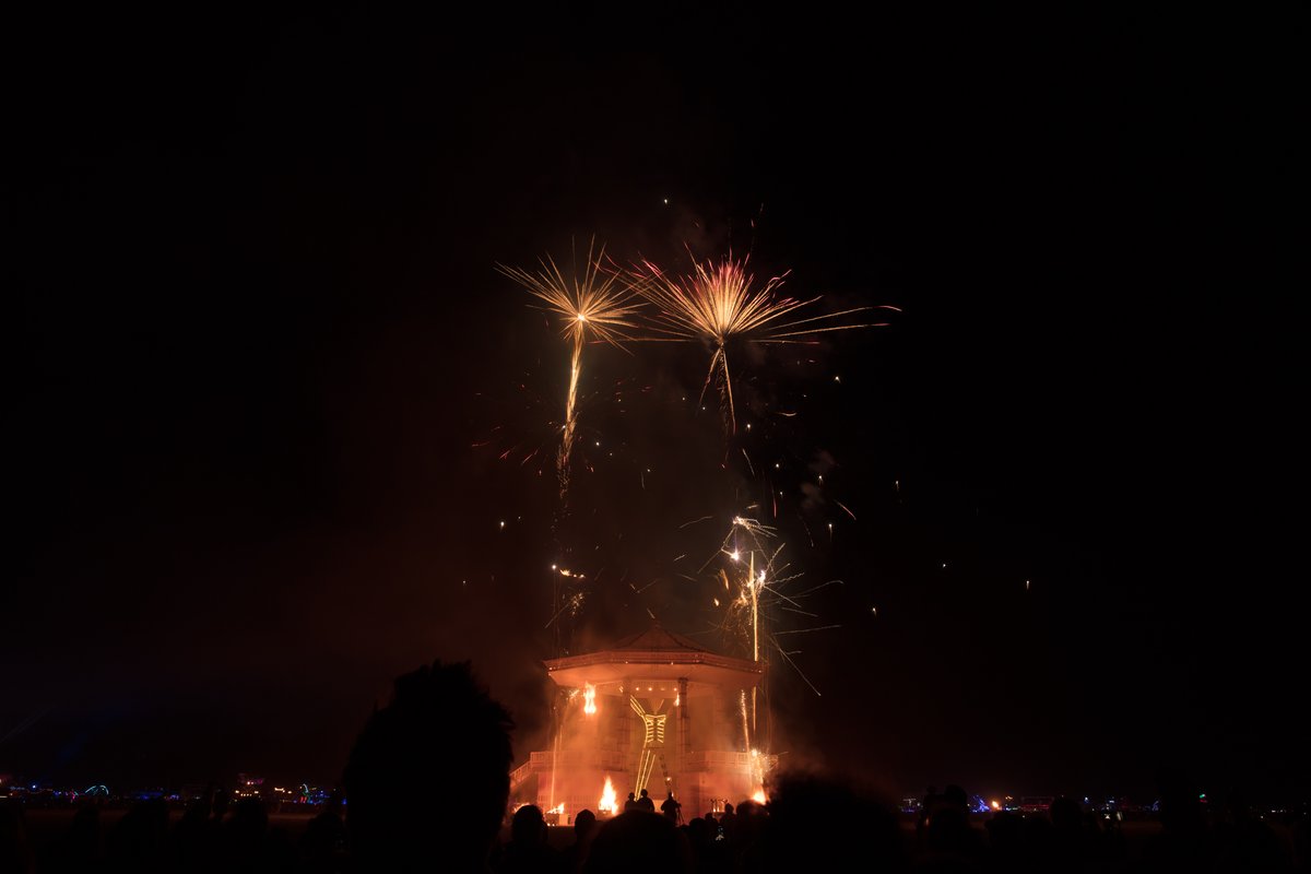 Man Burn Fireworks