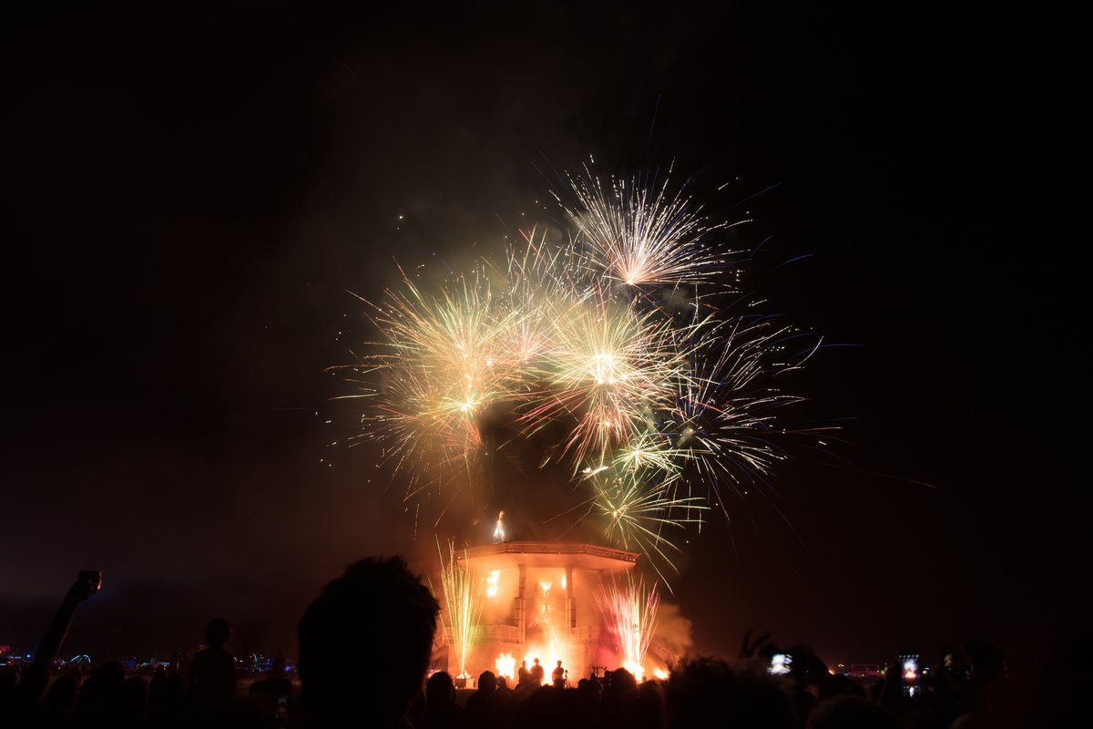 Man Burn Fireworks