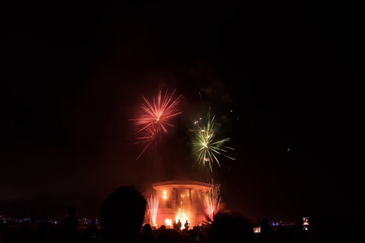 Man Burn Fireworks