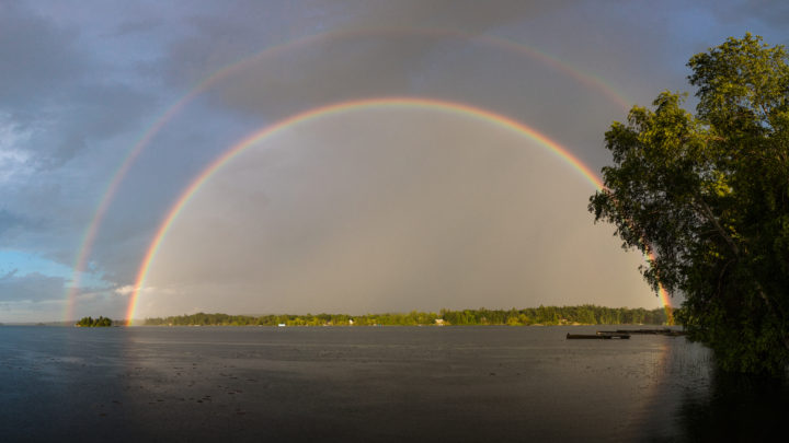 Double Rainbow Over The Saint Lawrence River
