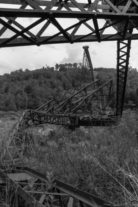 Couple At Collapsed Bridge