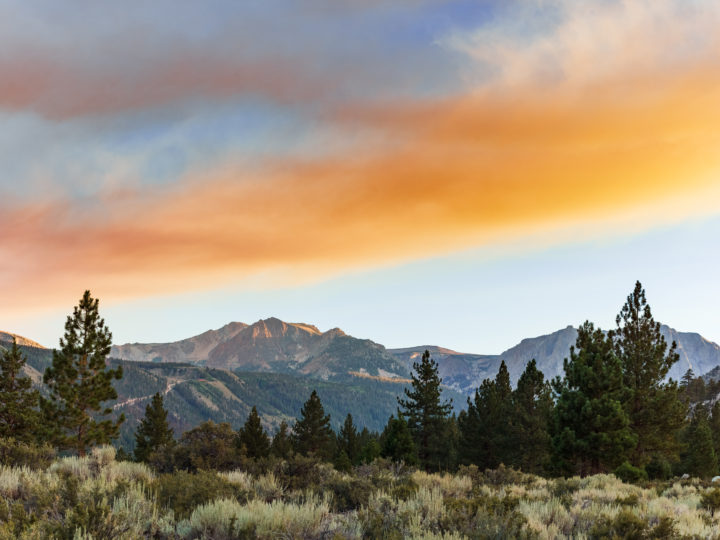 Wildfire Smoke Over June Mountain