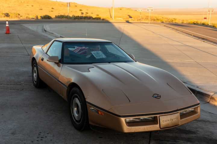 Man Sleeping In Corvette