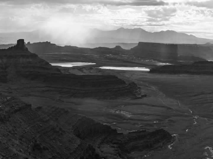 Rain Over Evaporation Ponds