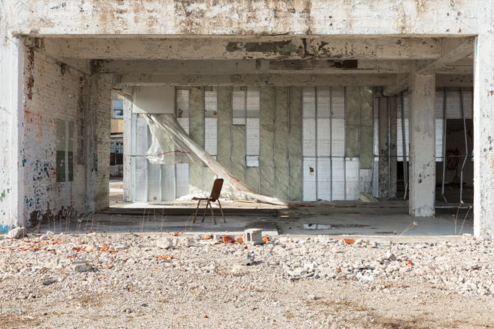Chair In Abandoned Building