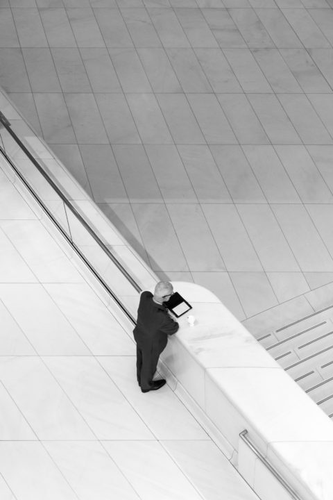 Man Reading In The Oculus
