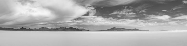 Black And White Salt Flats Panorama