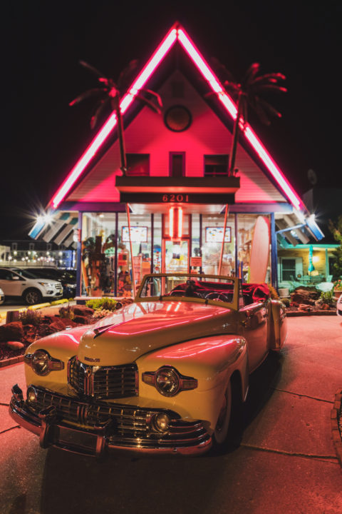 Vintage Car At Tangiers Motel