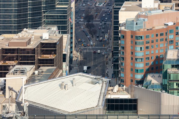 University Avenue Toronto From Above