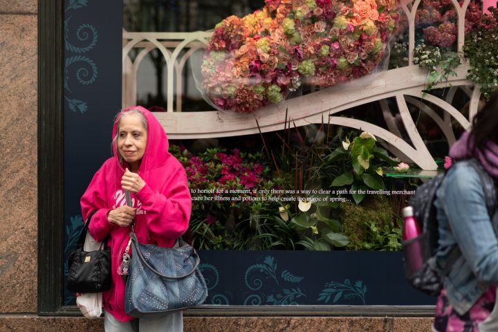 Woman At Macys Window Display