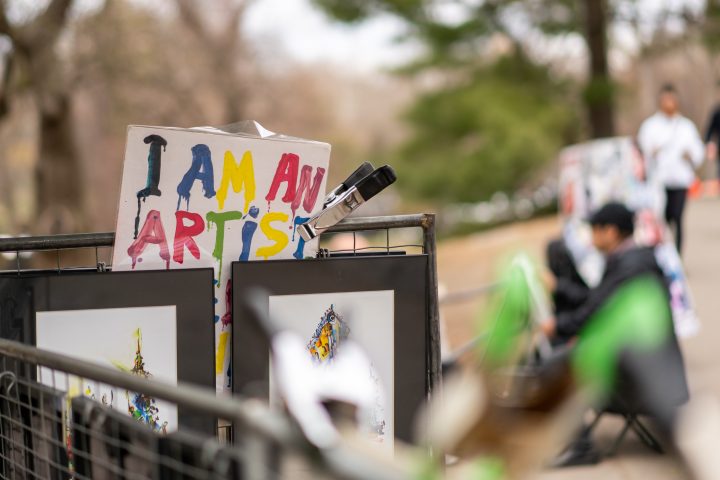 Hand Painted Sign I Am An Artist