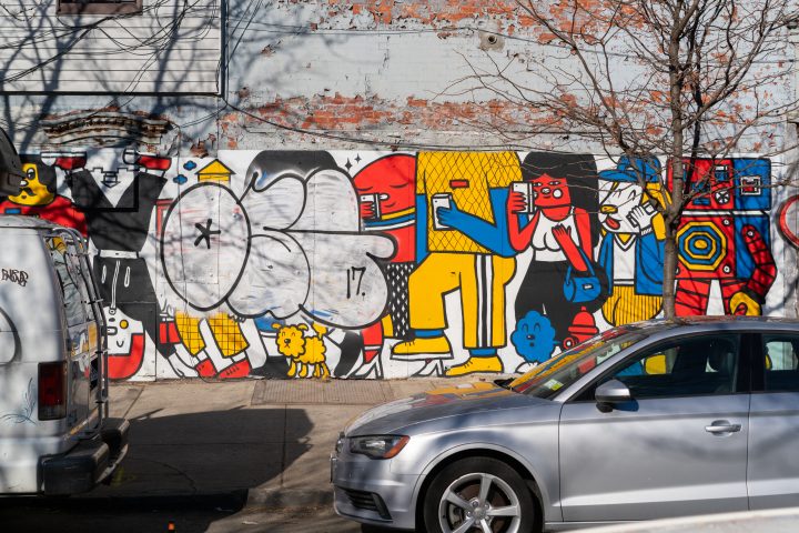 Outdoor Mural And Car