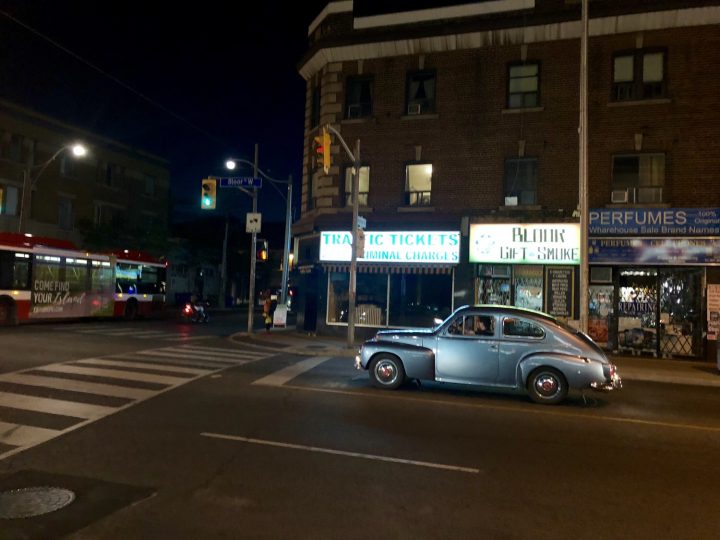 Vintage Car At Night