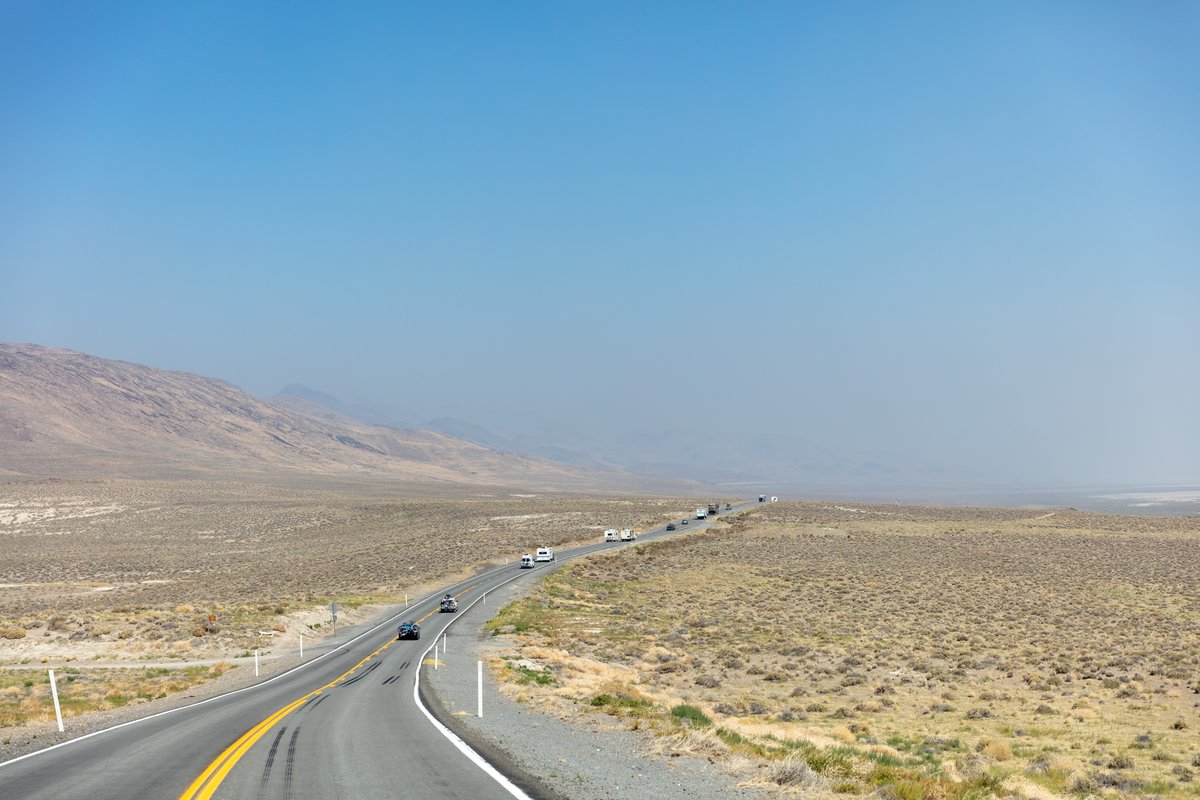 ...Look at the guy in the RV passing. That is a blind hill pass in an RV. Please calm the fuck down and don't pass. If you're on your way to Burning Man you're not in a rush by definition. I don't care how late your project is, reckless driving isn't worth it. Sorry had to rant there a little. My bad.