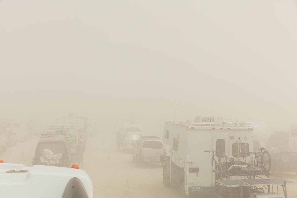 Was quite dusty on our way in on August 24th.